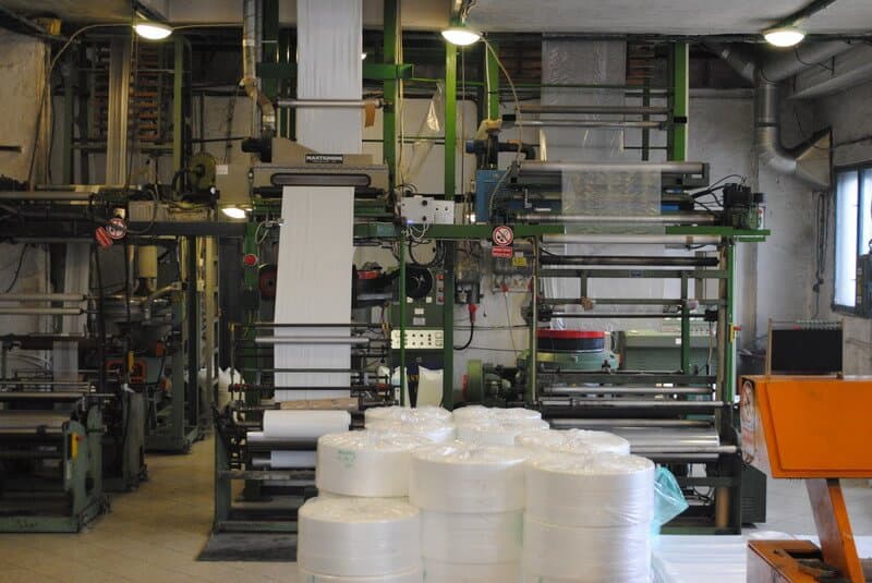 Fóliagyártó üzem – teljes sor